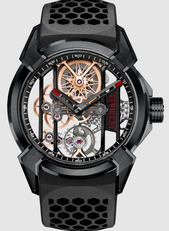 Review Jacob & Co EPIC X BLACK TITANIUM BLACK RING (5N COLOR GEARS) EX110.21.AA.AF.A Replica watch